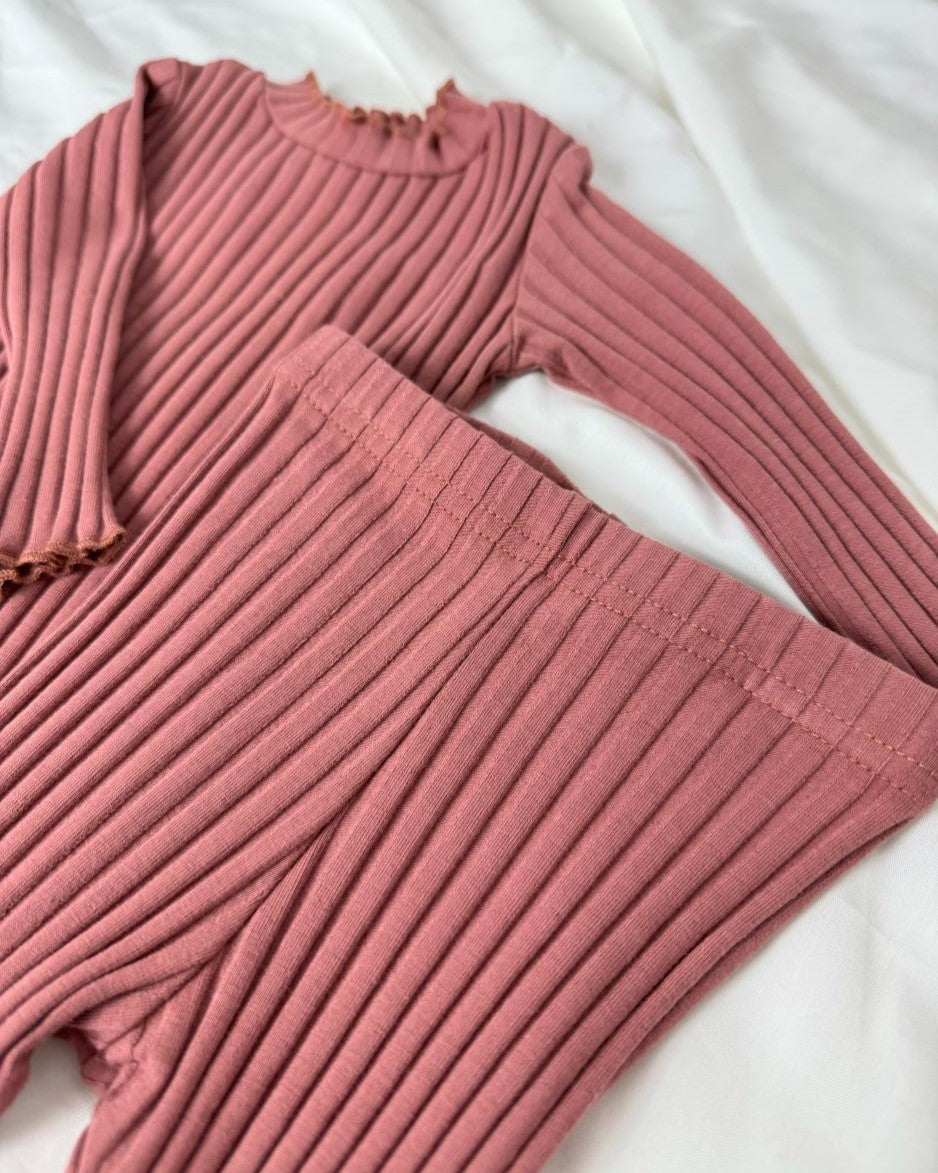 Leggings striped maroon cherry size 62